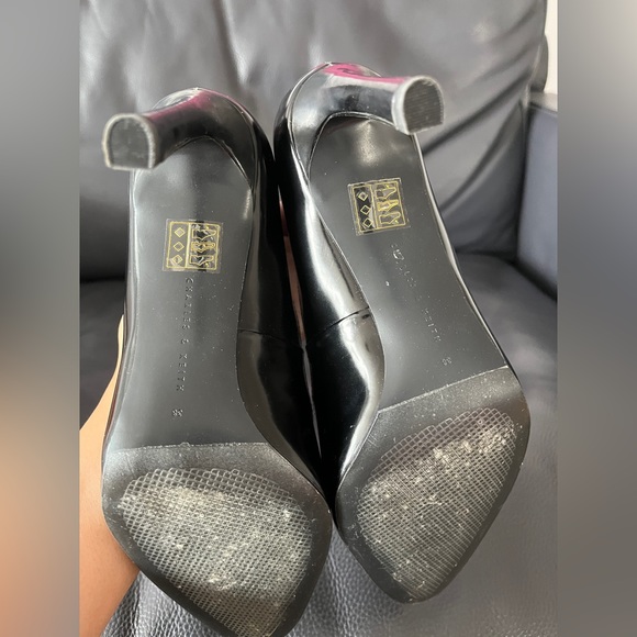 3 for 12 Charles and Keith Black heels bundle  SIZE 38 - Picture 3 of 4